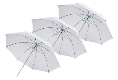Produktbild von SM-02 Durchlichtschirm weiß 84 cm - 3er Set