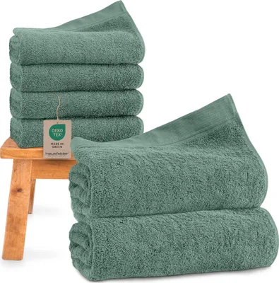 Produktbild von Handtücher Set - 2x Saunatücher 4 x Handtücher Hellgrün