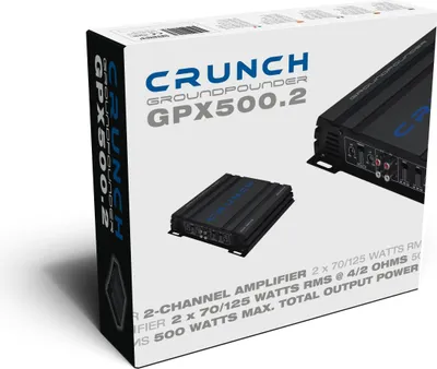 Image de CRUNCH 500 Watt Amplificateur 2 canaux pontable voiture GPX500.2