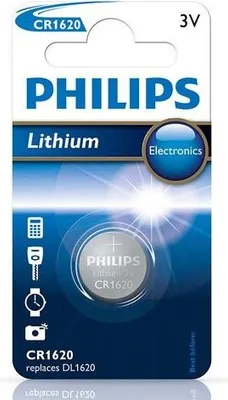 Produktbild von Philips Minicells Akku CR1620/00B, Einwegbatterie, CR1620, Lithium, 3 V, 1 Stück(e), Silber