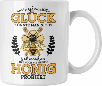 Produktbild von Trendation - Tasse Imker Geschenk Honig Bienenzucht Geschenkidee (Weiß)