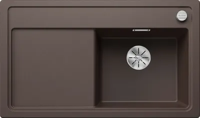 Produktbild von BLANCO ZENAR 45 S, Schrankwaschbecken, Silgranit, Braun, Links, 45 cm, Deutschland