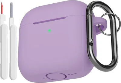 Produktbild von Silikonbeschermhoes für AirPods 4. Generation mit Reinigungszubehör - Schlagabsorberend und langlebig
