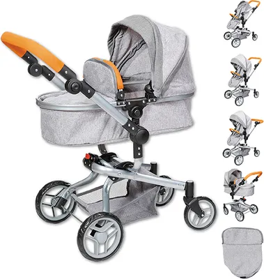 Produktbild von Puppenwagen Boonk - stone brown