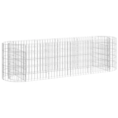 Produktbild von Gabionen-Hochbeet Verzinktes Eisen 190x50x50 cm