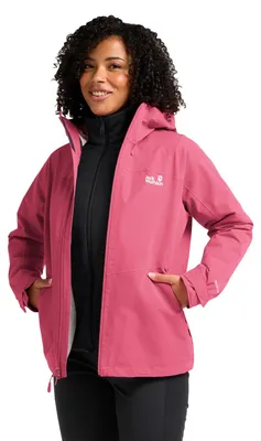 Immagine prodotto di Jack Wolfskin, giacca 3in1 da donna, modello Wild Places, colore rosa (Bubblegum), taglia XS (EU)