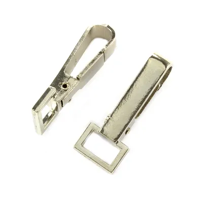 Produktbild von 10 Schnapphaken mit fester Öse 39 x 15mm Gurtbreite 10mm Karabinerhaken