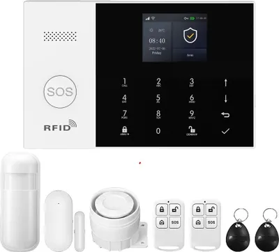 Obrázek produktu pro Bezdrátový poplašný systém, kompatibilita s inteligentní domácností, multifunkční upozornění, 4G-A, zástrčka EU