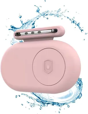 Immagine prodotto di Custodia compatibile con Samsung SmartTag 2 - Con spilla - Realizzata in silicone - Rosa - CHPN