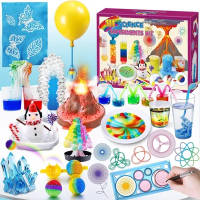 Imagen del producto de Kit de experimentos de química, con 111 experimentos, para niños, juguete educativo de ciencia