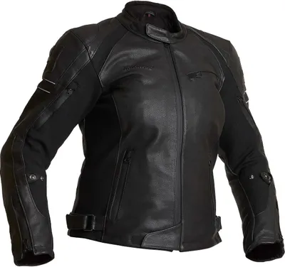 Produktbild von Halvarssons Risberg Damen Motorrad Lederjacke, schwarz, 42