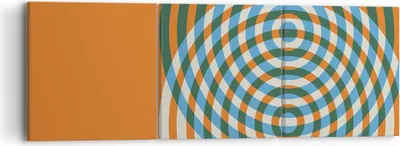 Produktbild von Bild auf Leinwand - Leinwandbild - 3 Teile - Abstraktion Modern Kreise - 90x30cm - Wand Bild - Wanddeko - Wandbilder - Leinwanddruck - Bilder - Wanddekoration - Leinwand bilder - CA90x30-4448
