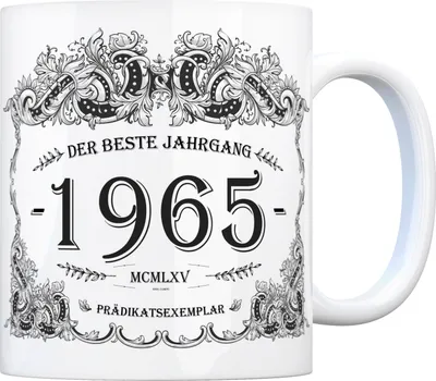 Produktbild von 1965 der beste Jahrgang Kaffeebecher Tasse Kaffeetasse Geburtsjahr Geburtstag