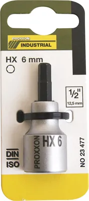 Produktbild von Proxxon 23477 Innensechskanteinsatz 6 mm, 55 mm, 1/2 Zoll