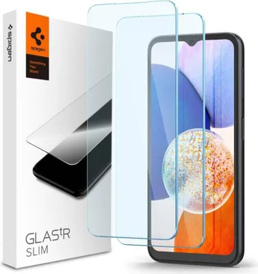 Obrázek produktu pro Spigen Samsung Galaxy A14 5G ochrann flie na displej z tvrzenho skla Glas.Tr Slim, 2 balen