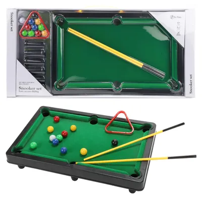 Produktbild von Toi-Toys - Mini Billardtisch Snooker Spiel mit Queues und Bällen Gesellschaftsspiel Game Table