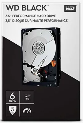 Produktbild von WD_BLACK Western Digital Black - 6 TB - 7200 RPM - 3.5" - Serial ATA III