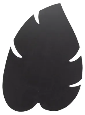 Produktbild von Securit® Silhouette Blatt-Wandtafel in Schwarz