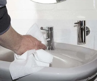 Obrázok produktu pre Merkloos Reinigingsrol papier wit, 2-laags, 500 vellen