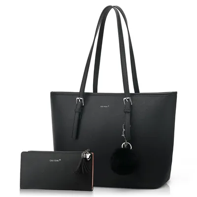 Produktbild von Umhängetaschen, Handtasche, Schultertaschen Damen, Shopper klassisch Elegante mit Geldbörse und Schlüsselanhänger