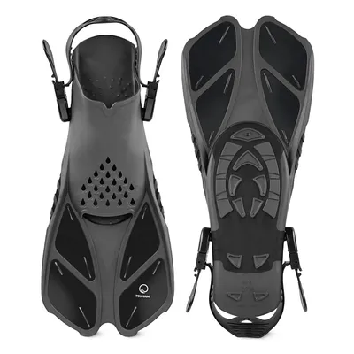Produktbild von TSUNAMI verstellbare Tauchflossen für Schnorcheln und Schwimmen, 36-41, schwarz