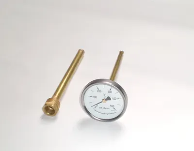 Produktbild von 500°C Thermometer Ofenthermometer Backofenthermometer 150 mm Pizzaofen Gartenofe