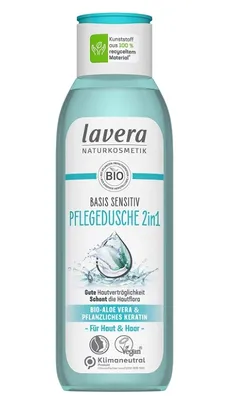 Produktbild von LAVERA BASIS SENSITIV 2-in-1 Körper- und Haarwaschgel mit Bio-Aloe und Pflanzenkeratin