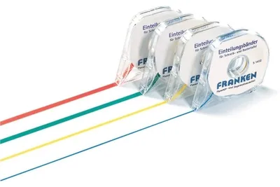 Produktbild von Einteilungsband 3mmx10m selbstklebend rot
