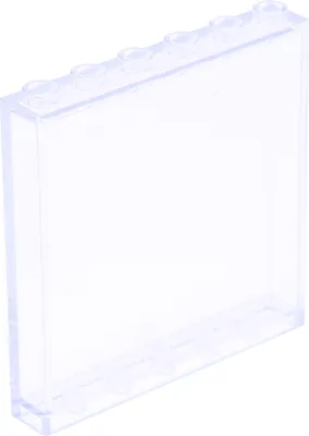 Zdjęcie produktu dla LEGO: LEGO® 1x6x5 Panele Wandelement Rahmen Przezroczysty Menge 10x