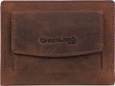 Zdjęcie produktu dla GreenLand Nature Leather Wallet Monte RFID Wallet brązowy brązowy
