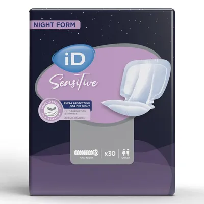 Image de iD Sensitive Form Maxi Night - 4 paquets de 30 protections