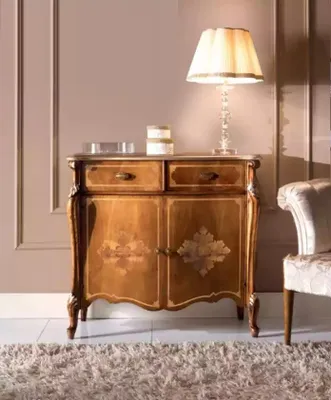 Immagine prodotto di Credenza cassettiera marrone mobile scaffale mobile in legno nuovo