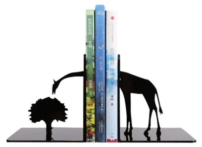 Imagen del producto de Solidchoice - Soportes metálicos para libros con forma de ciervo