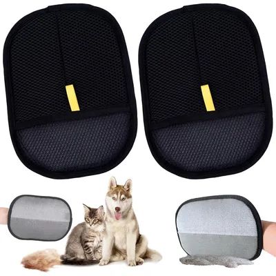 Produktbild von Tierhaarentfernungs-Handschuh – Zwei-Wege-Bürste für Sofa & Kleidung