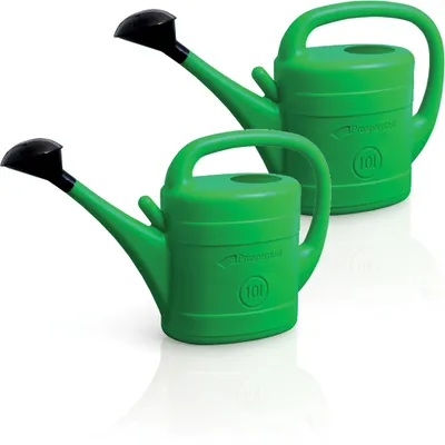 Produktbild von Gießkannen 2x 10 Liter Set Blumengießkanne Pflanzen Gartengießkanne Haus grün