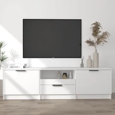 Produktbild von vidaXL TV-Schrank Weiß 140x35x40 cm Holzwerkstoff