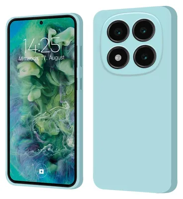 Produktbild von Hülle für Xiaomi Redmi Note 14 Pro Case Cover Bumper Smartphone Softgrip Schutzhülle Farbe: Hellblau