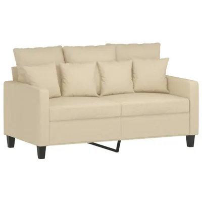 VidaXL Sofa En Tissu Avec Coussin Crème 208 Cm Tissu - La Poste