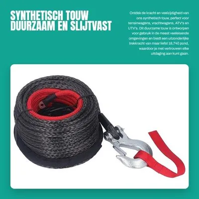 Produktbild von Kunststoffseil 10 mm x 30 m - Slijtvast - 5000 kg Traglast - 18,74 kN Zugkraft - Dauerhaft - Sicher