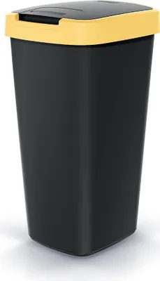 Produktbild von Abfalleimer COMPACTA Q NSAB25 - hellgelb / schwarz