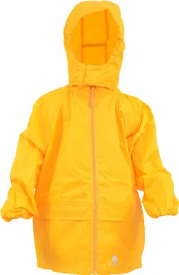 Produktbild von DRY KIDS Wasserdichte Regenjacke GELB Regenbekleidung für Kinder bis 2 Jahre, reflektierende Kinder Regenjacke, verschweißte Nähte