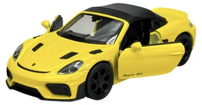 Produktbild von Welly Porsche 718 Spyder RS Gelbes Metallmodell 1:34