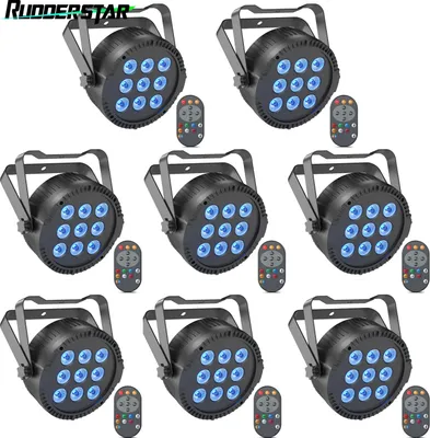 Obrázek produktu pro RGBW jevištní osvětlení, výkon 54 W, 9 LED diod, 8 ks, zástrčka EU