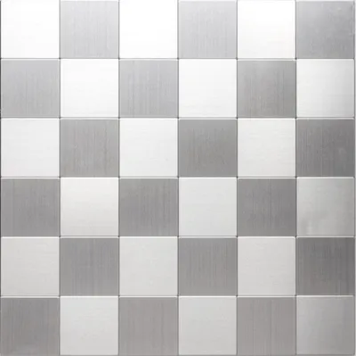 Produktbild von Mosaikfliese selbstklebend Aluminium silber metall metall MOS200-4MM99