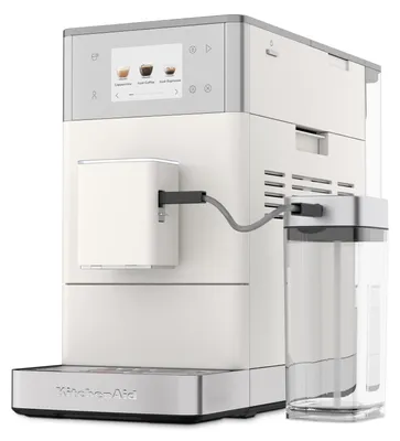 Produktbild von Kaffeevollautomat 5KES8454 mit Iced Coffee-Funktion IntelliGrind AutoMilk-System 21 Rezepte 8 9 cm-Farbdisplay 15-18 Bar Weiß KF4 AutoMilk-System+
