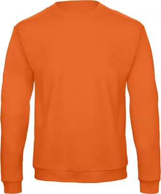 Image de B&C WUI23 | Sweat-shirt col rond pour homme / Doublure moelleuse - Couleur : Pumpkin Orange - Taille : M