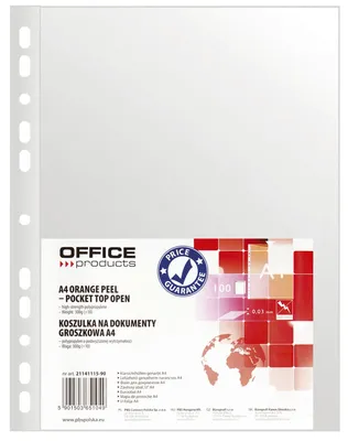 Obrázok produktu pre KANCELÁRSKE PRODUKTY 21141115-90 Obal na zakladač A4 30mym zrnitý, 100 ks