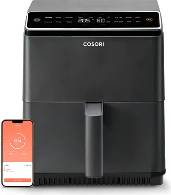 Produktbild von COSORI 6.4L DUAL BLAZE XXL Heißluftfritteuse, schwarz