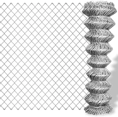 Produktbild von Maschendrahtzaun aus verzinktem Stahl 25×1 m in Silber