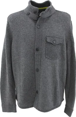 Produktbild von 33239 Lerros, ,  Herren Strickjacke Outdoorjacke, dicker Glattstrick, dunkelgrau, XL